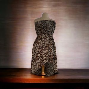 Love Chesley strapless cheetah print dress size 3x